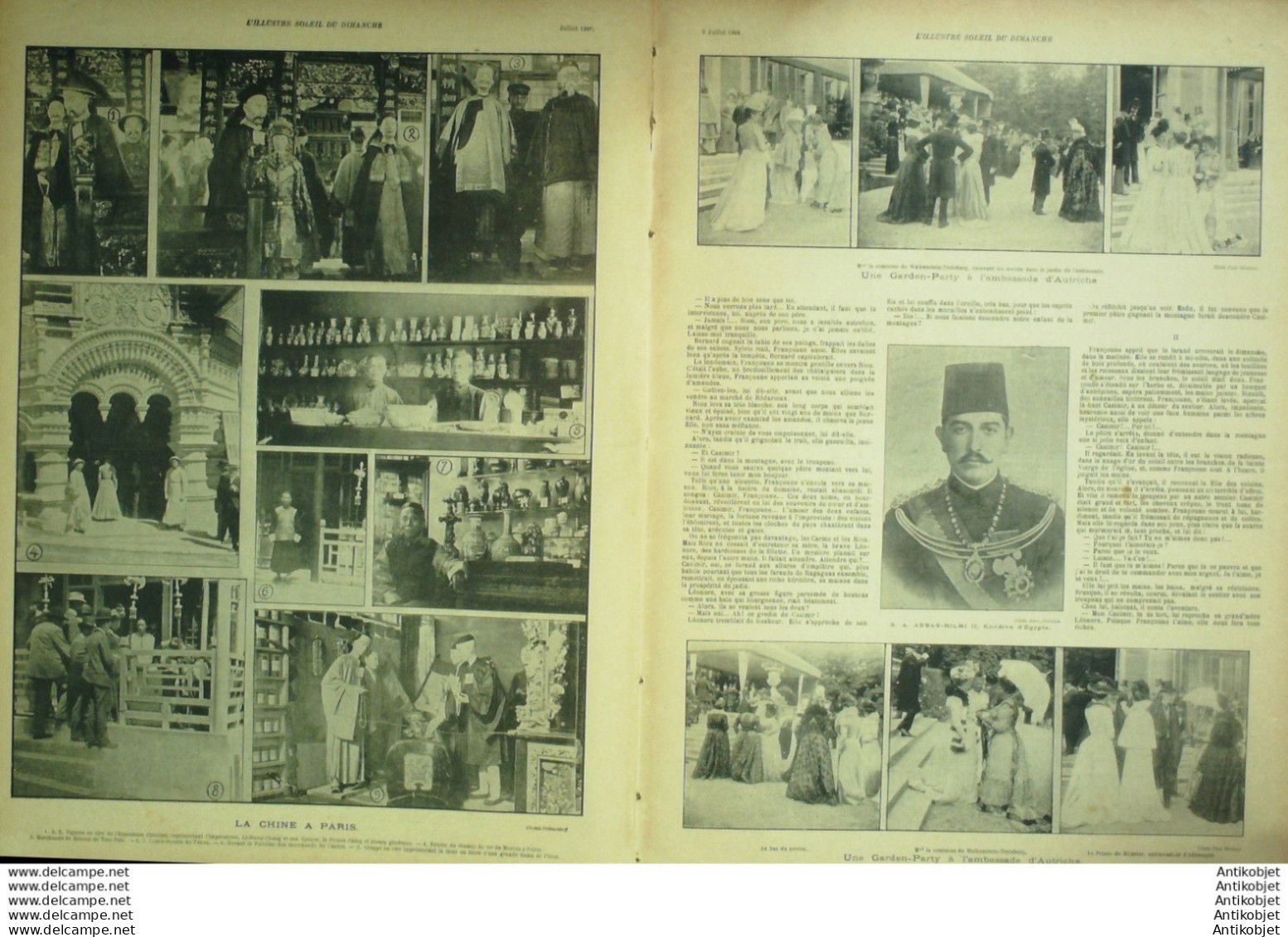 Soleil Du Dimanche 1900 N°27 Chine Li Hung Chang Ching Egypte Khédive Abbas II - 1850 - 1899