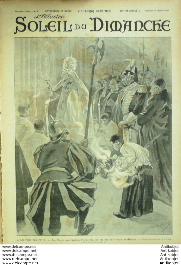 Soleil Du Dimanche 1900 N° 2 Afrique Sud Bataille Colenso Metchnikoff Pasteur - 1850 - 1899