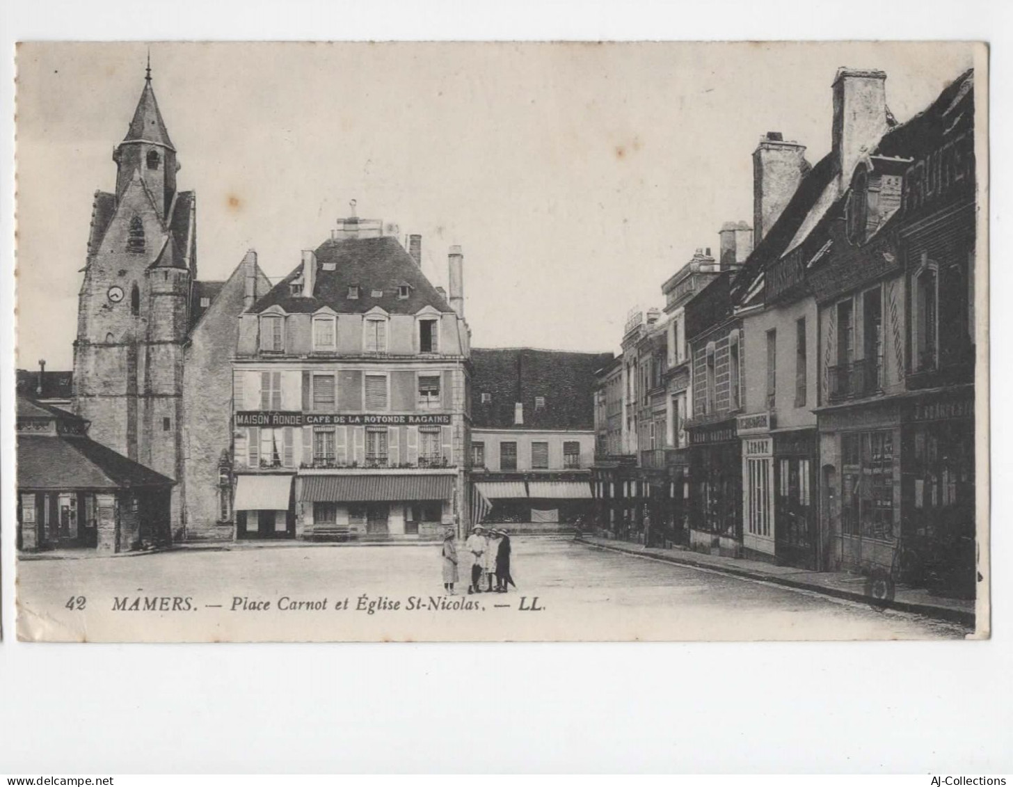 AJC - Mamers - Place Carnot Et Eglise St Nicolas - Mamers