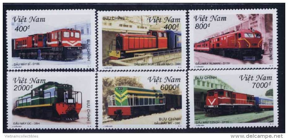 Vietnam Viet Nam MNH Perf Withdrawn Stamps 2001 : Diesel Locomotives / Train (Ms866) - Vietnam