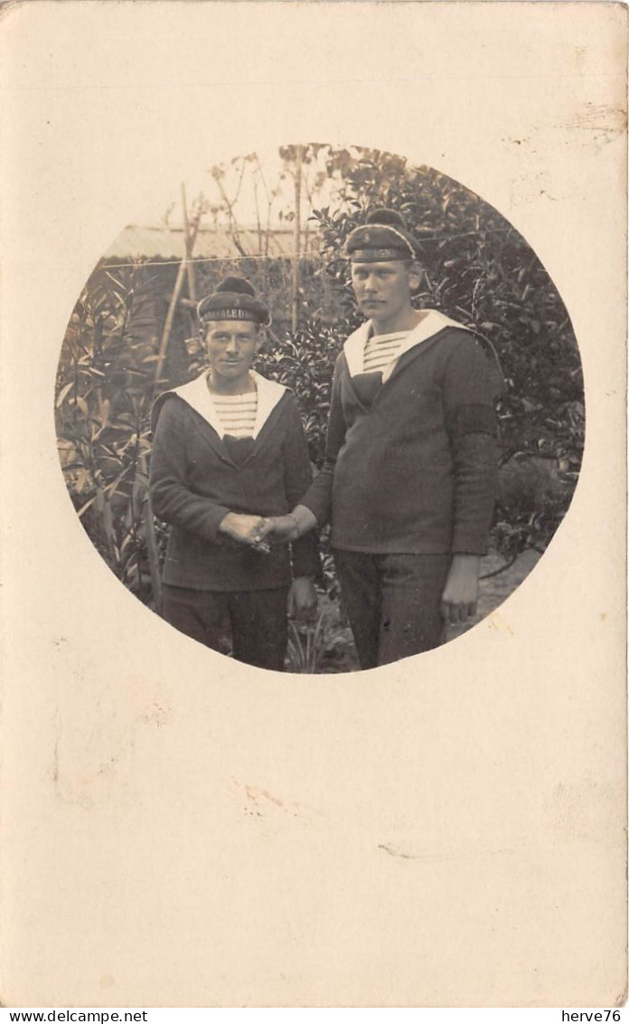 Militaria - Carte Photo - Marin - Bateau Bretagne - Corfou - Grèce - 9 Juillet 1918 - Characters