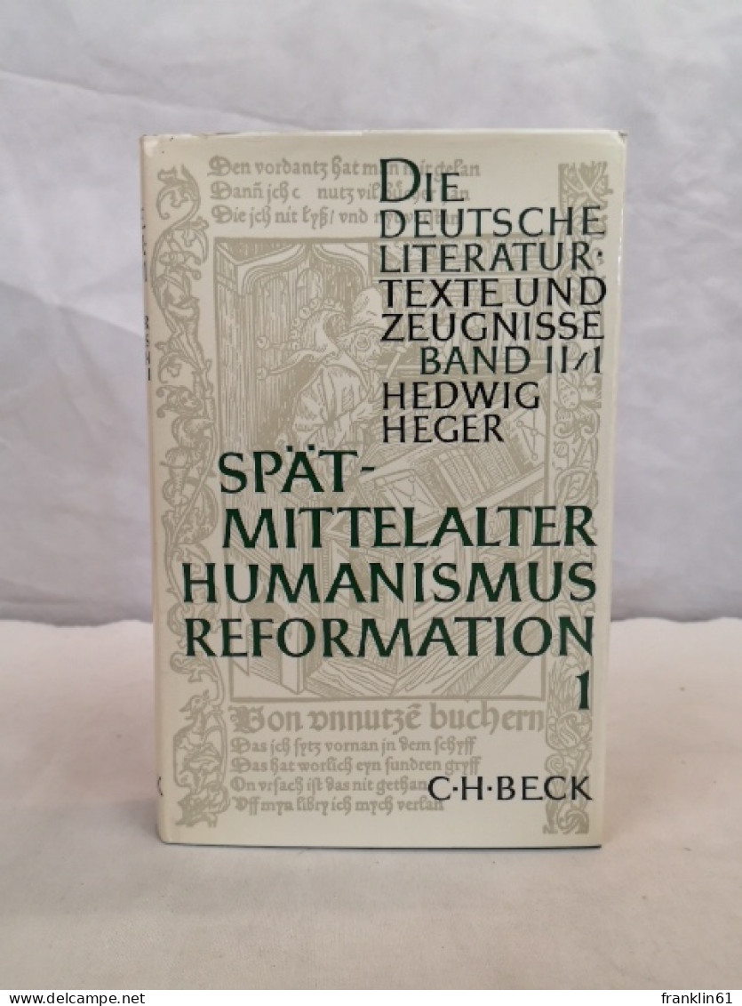 Spätmittelalter. Humanismus. Reformation Erster Teilband. Spätmittelalter Und Frühhumanismus. - 4. 1789-1914