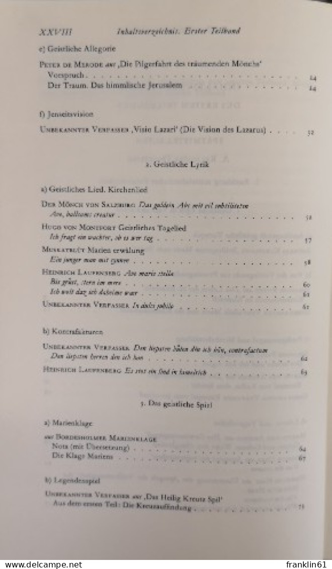 Spätmittelalter. Humanismus. Reformation Erster Teilband. Spätmittelalter Und Frühhumanismus. - 4. Neuzeit (1789-1914)