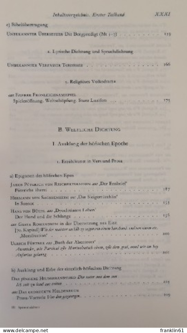 Spätmittelalter. Humanismus. Reformation Erster Teilband. Spätmittelalter und Frühhumanismus.