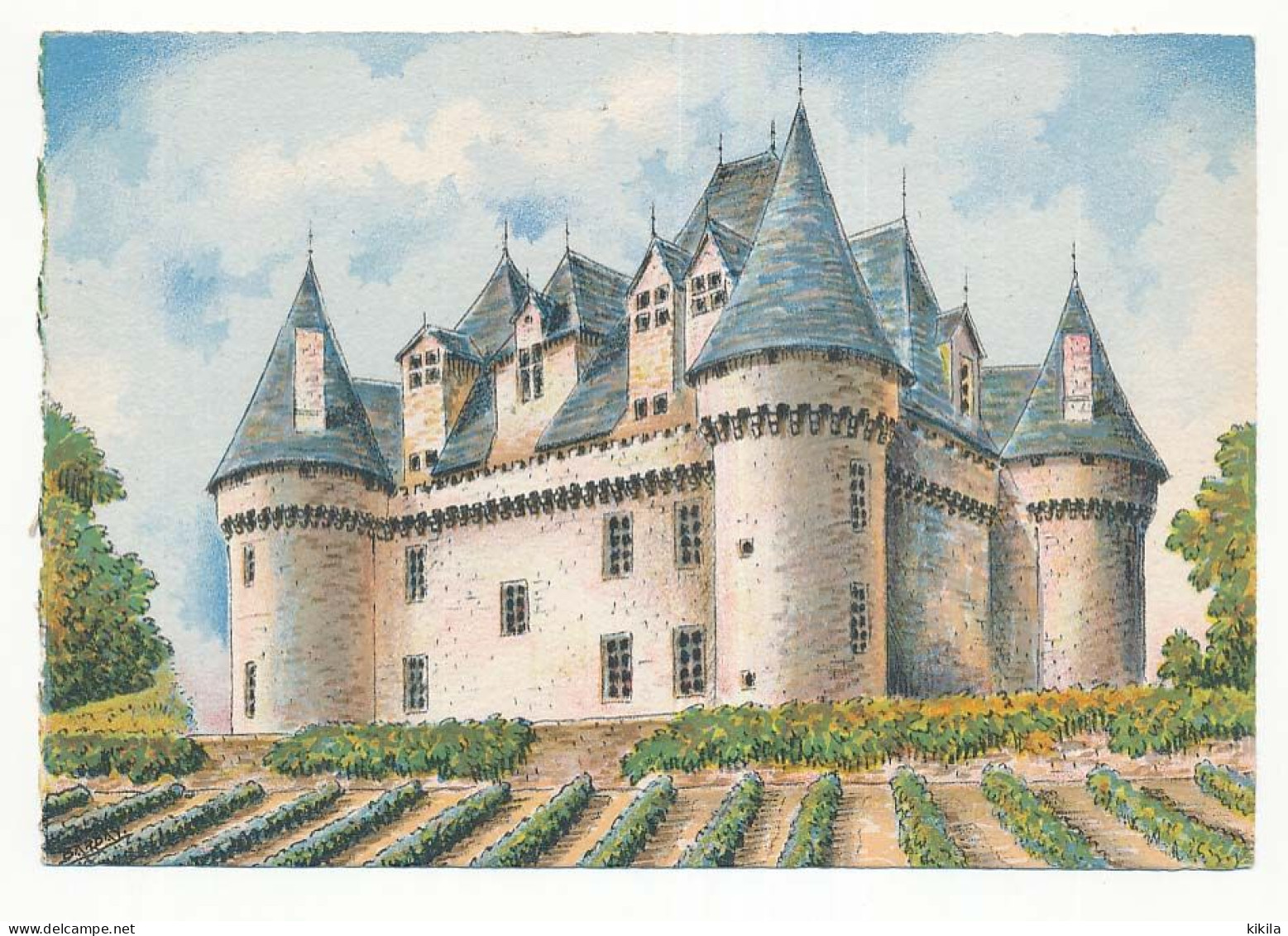 CPSM 10,5 X 15 Barre Dayez  Dordogne Le Château De MONBAZILLAC (XV°) - Sonstige & Ohne Zuordnung