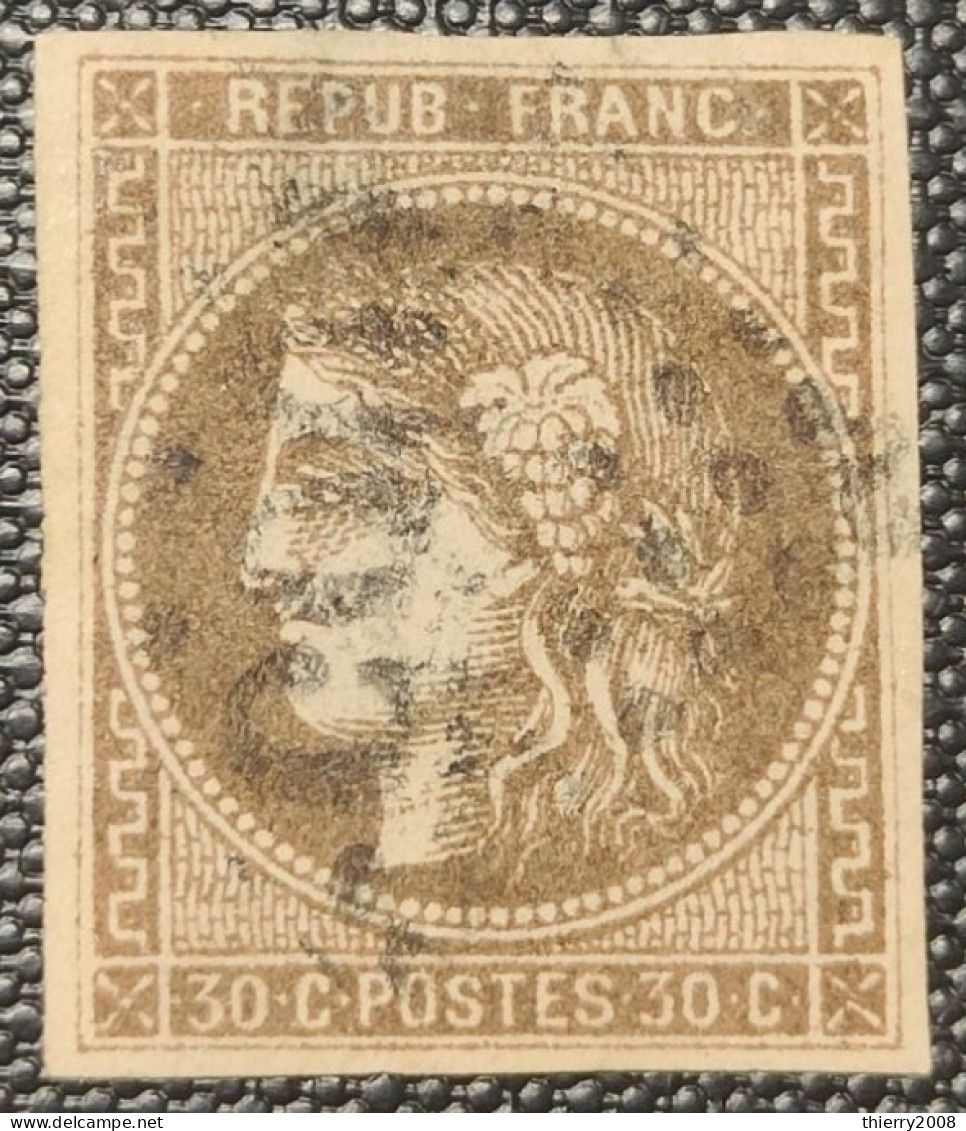 Emission De Bordeaux N° 47  Avec Oblitération Losange, Voir Etat - 1870 Bordeaux Printing