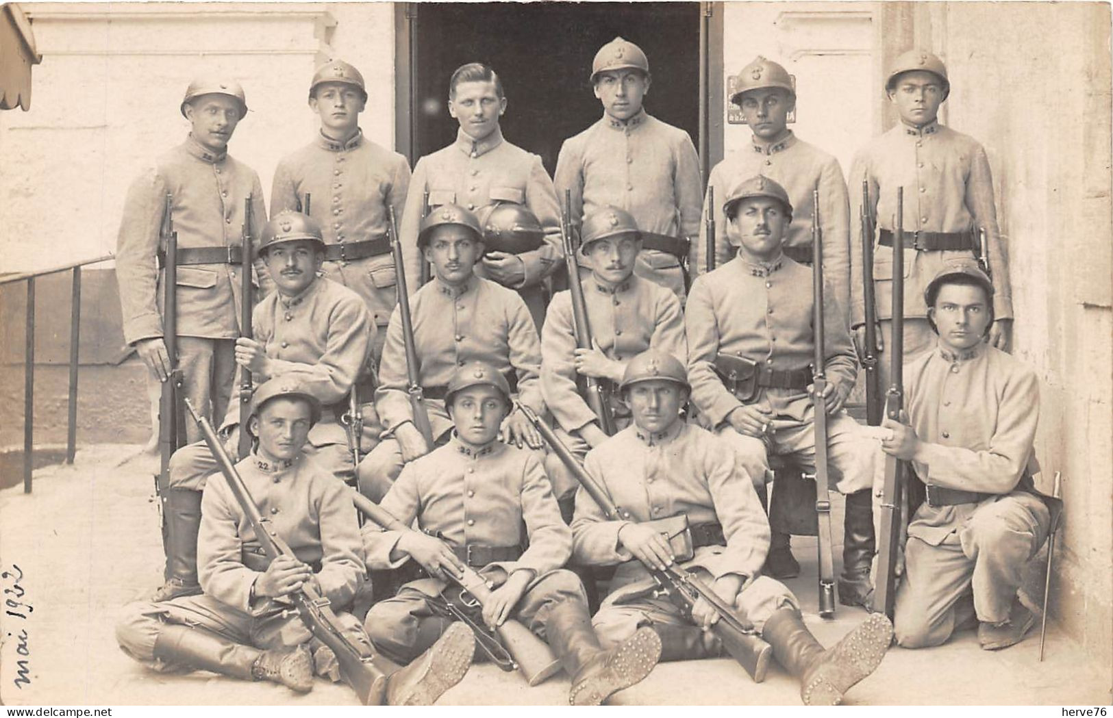 Militaria - Carte Photo - Soldats Du 22ème Régiment - Mai 1922 - Régiments