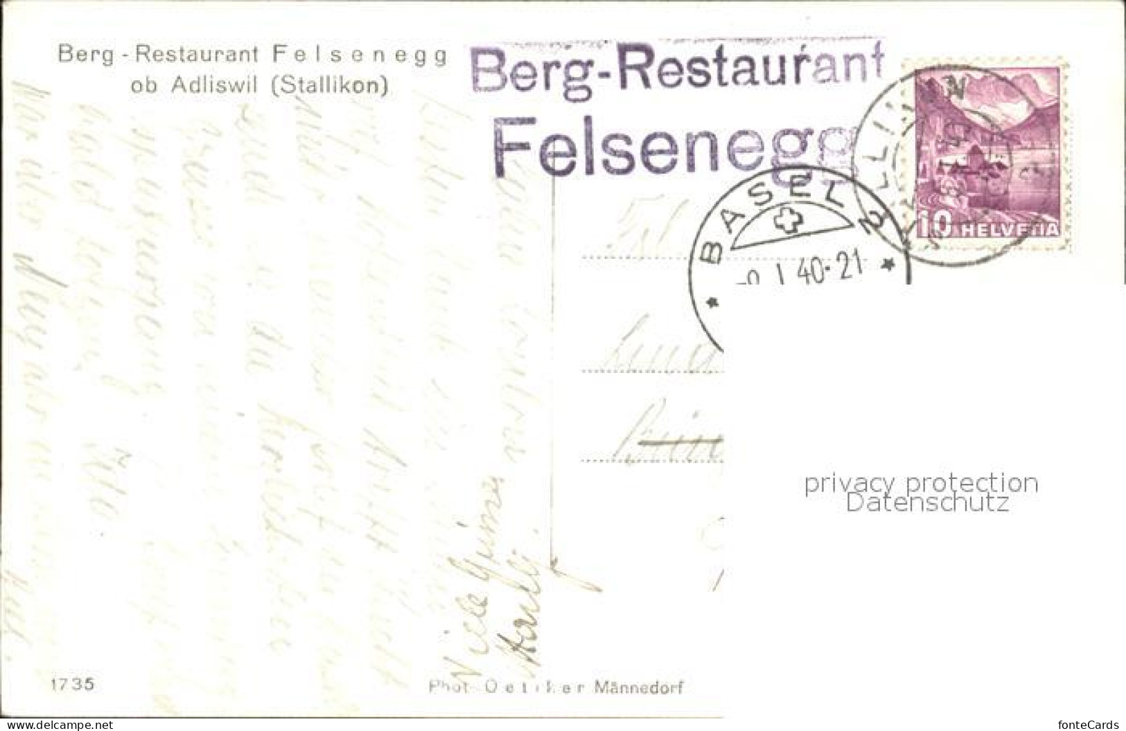 12042052 Adliswil Berg-Restaurant Felsenegg Adliswil - Altri & Non Classificati