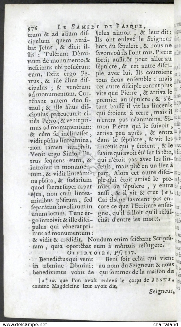 L'Office De La Semaine Sainte Et De L'Ocatve De Pasque A L'usage De Rome - 1740 - Other & Unclassified
