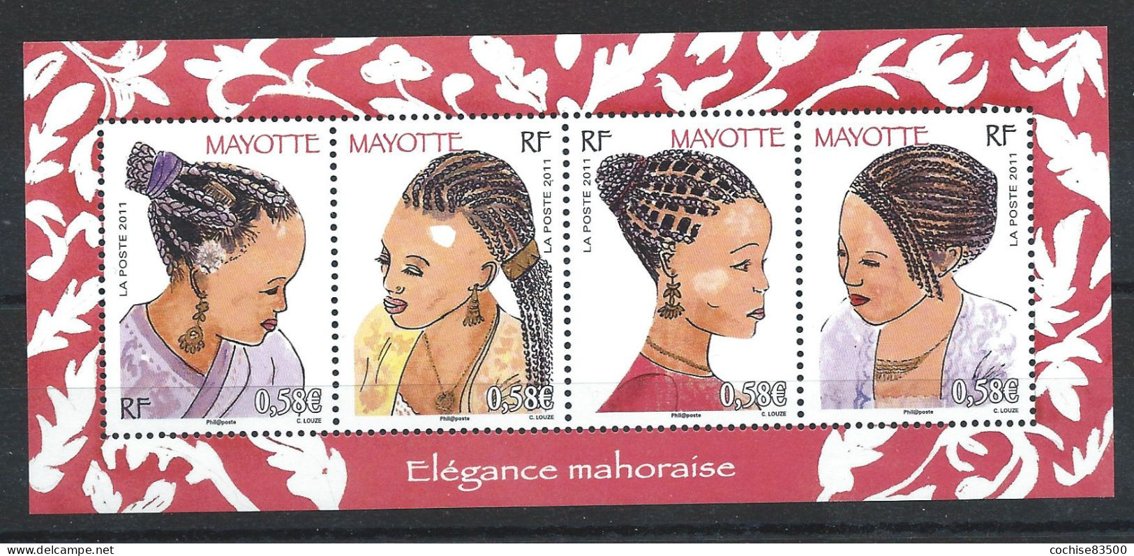 Mayotte N°241/44** (MNH) 2011 En Feuillet - Coiffures Mahoraises - Unused Stamps