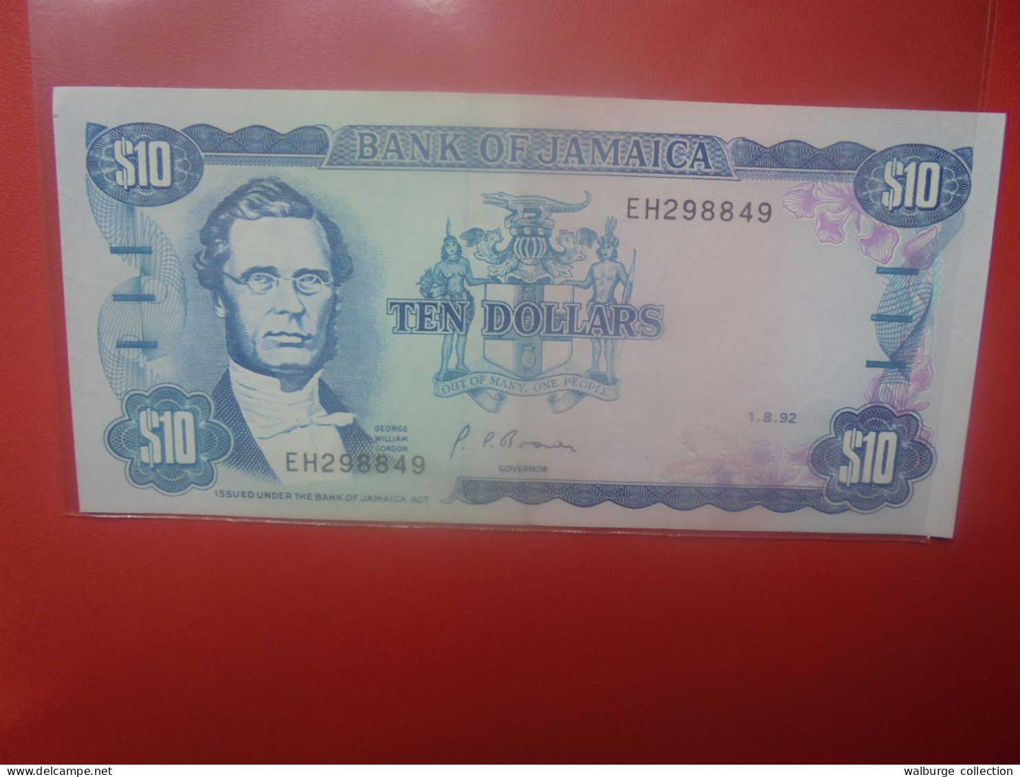 JAMAIQUE 10$ 1992 Circuler (B.33) - Jamaica