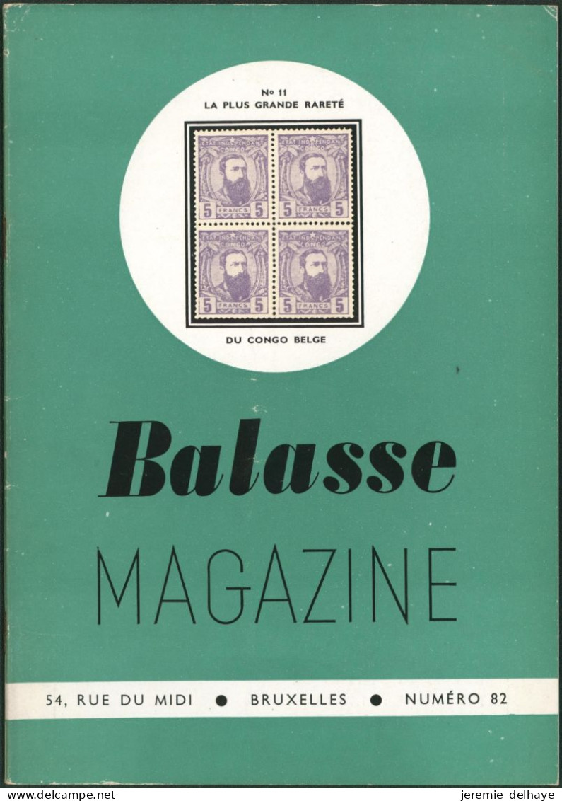 Belgique - BALASSE MAGAZINE : N°82 - Français (àpd. 1941)