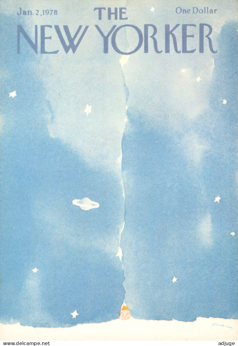 CPM- Illustrateur  Peintre R.O. BLECHMAN "Le Nouvel An" The New Yorker _ Aquarelle 1978_ TBE - Otros & Sin Clasificación