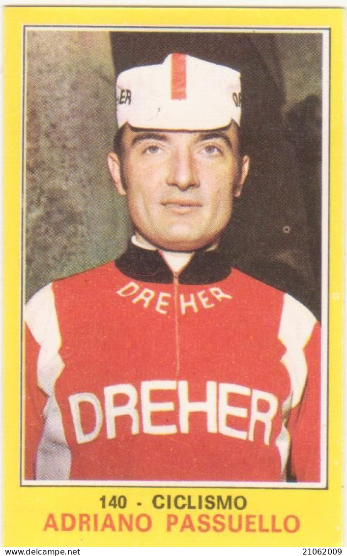 140 ADRIANO PASSUELLO - CICLISMO - VALIDA - CAMPIONI DELLO SPORT PANINI 1970-71 - Wielrennen