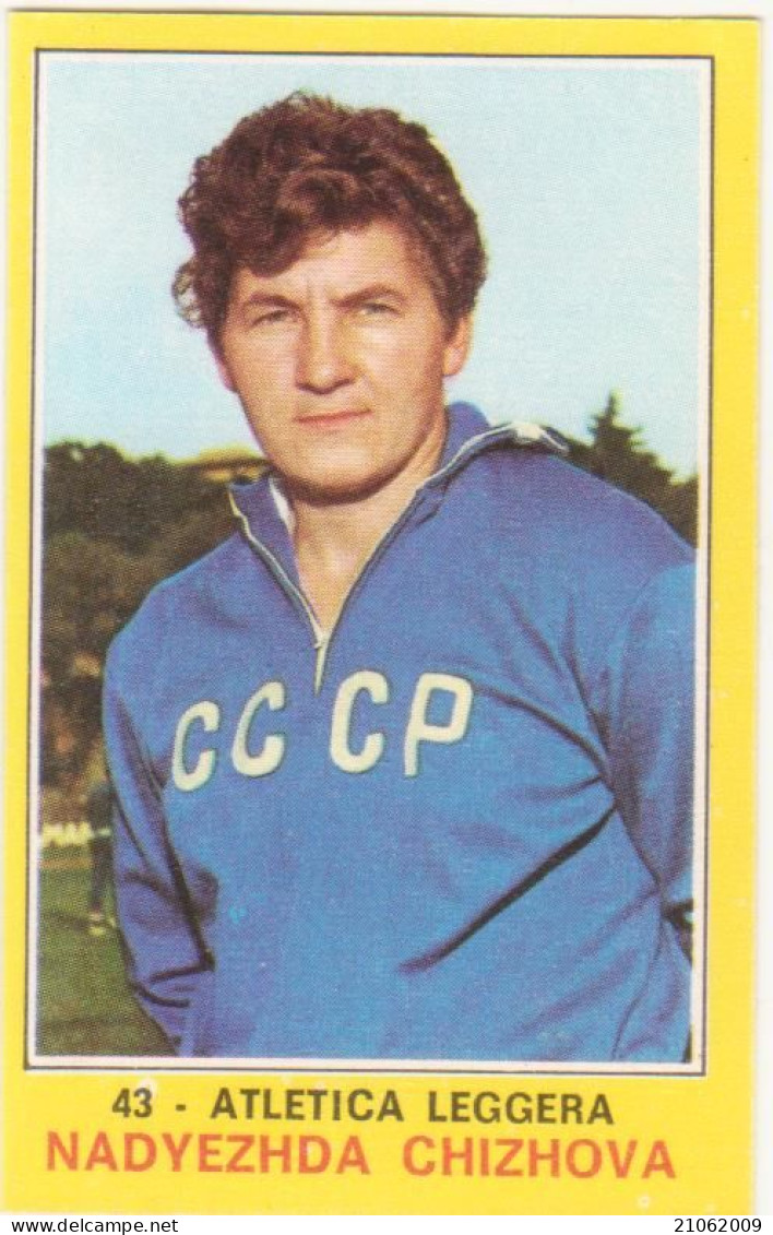 43 ATLETICA LEGGERA - NADYEZHDA CHIZHOVA - VALIDA - CAMPIONI DELLO SPORT PANINI 1970-71 - Atletiek