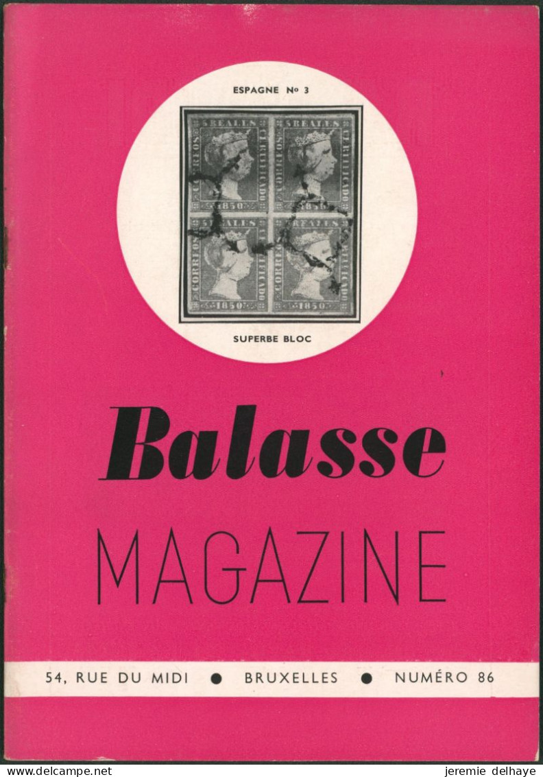 Belgique - BALASSE MAGAZINE : N°86. 35 Pages - Français (àpd. 1941)