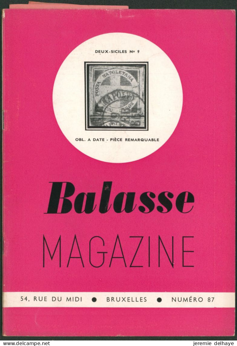 Belgique - BALASSE MAGAZINE : N°87. - Francés (desde 1941)