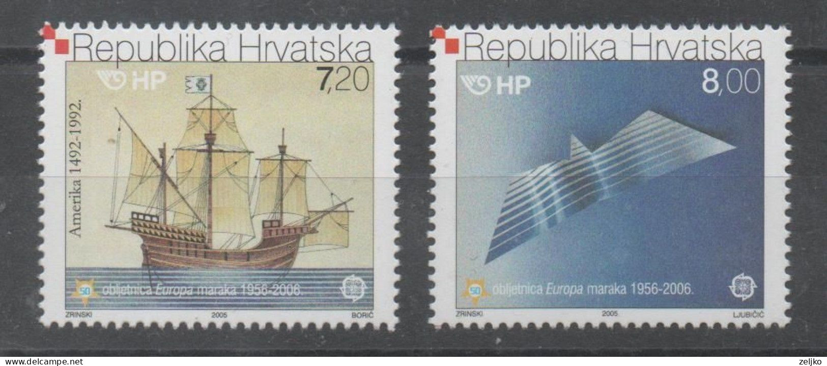 Croatia 2005, Michel 734 - 735, MNH, 50 Years Of Europa Stamps - Kroatien