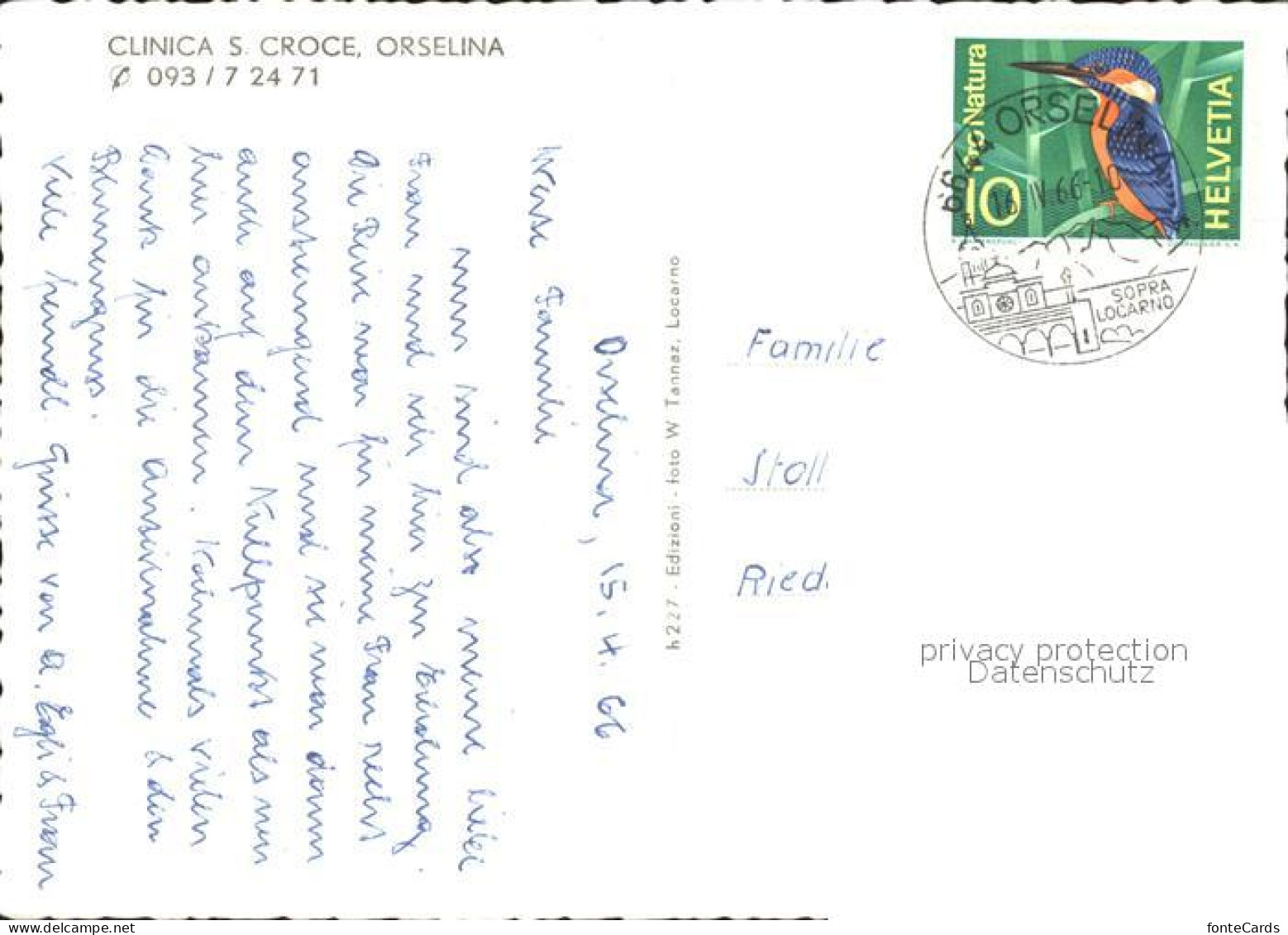 12041220 Orselina TI Clinica S Croce Orselina - Sonstige & Ohne Zuordnung