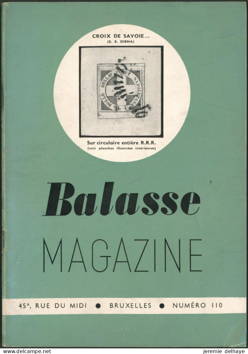 Belgique - BALASSE MAGAZINE : N°110 - Frans (vanaf 1941)