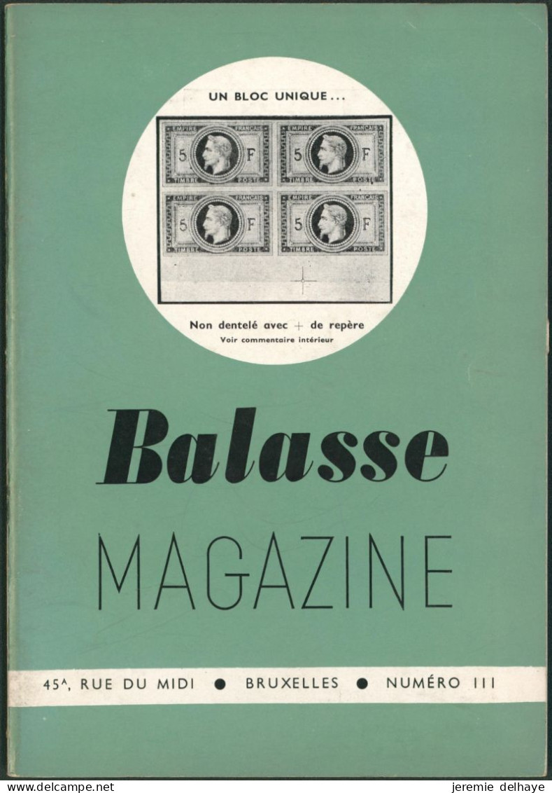 Belgique - BALASSE MAGAZINE : N°111 - Frans (vanaf 1941)