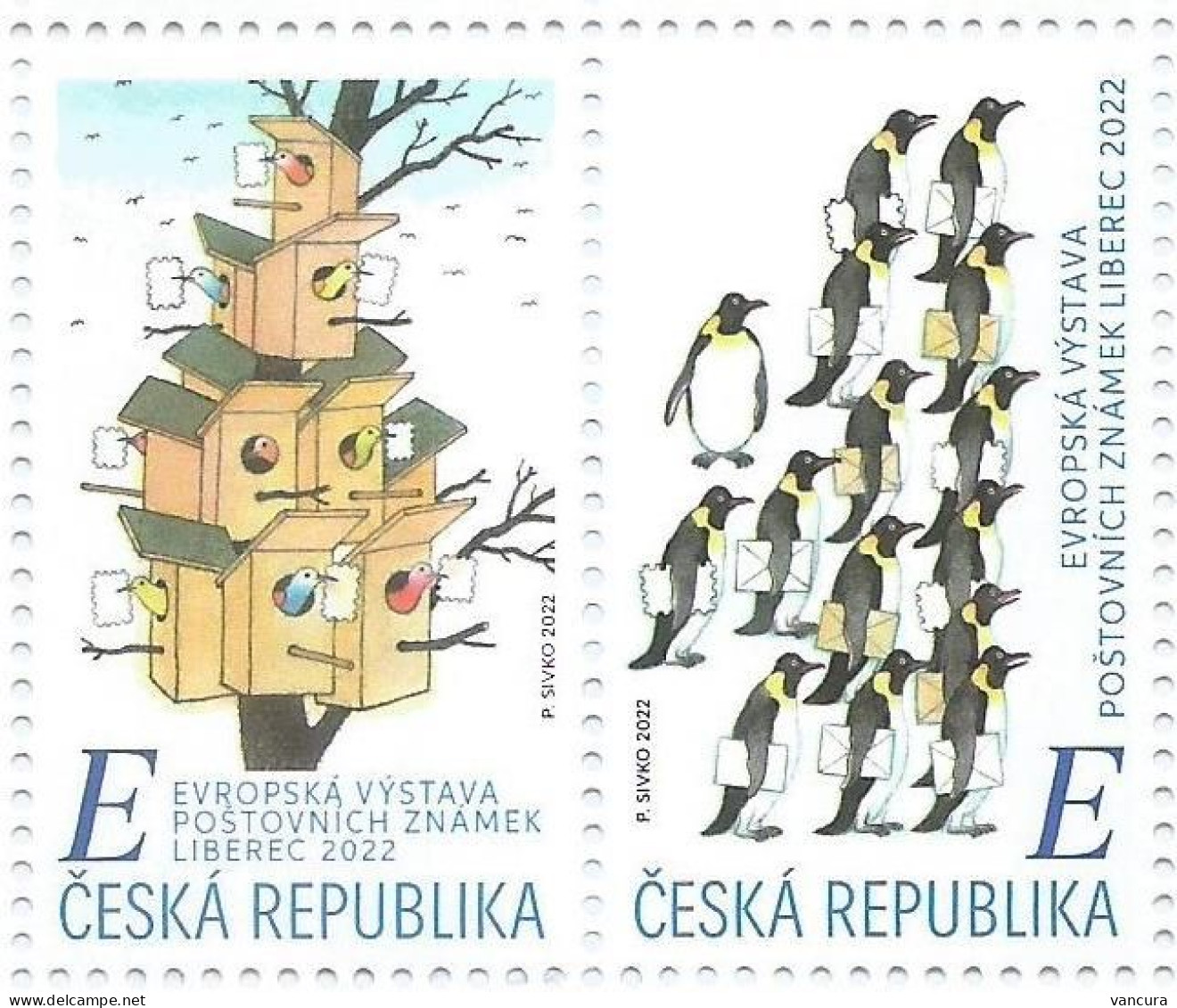 ** 1178 - 9 Czech Republic European Philatelistic Exhibition Liberec 2022 Reichenberg - Uccelli Canterini Ed Arboricoli