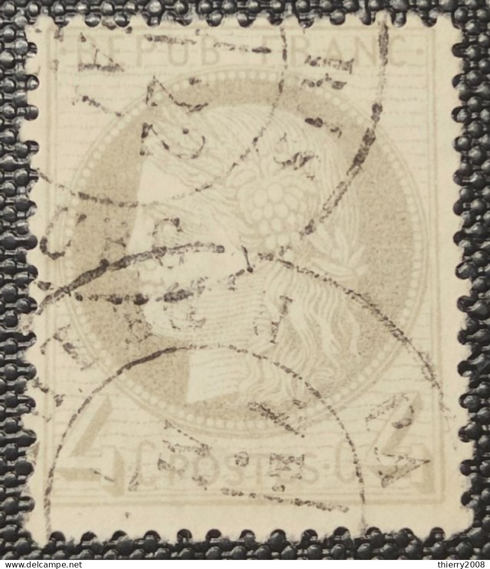 Cérès N° 52c (Fond Ligné)  Avec Oblitération Cachet à Date  TB - 1871-1875 Ceres