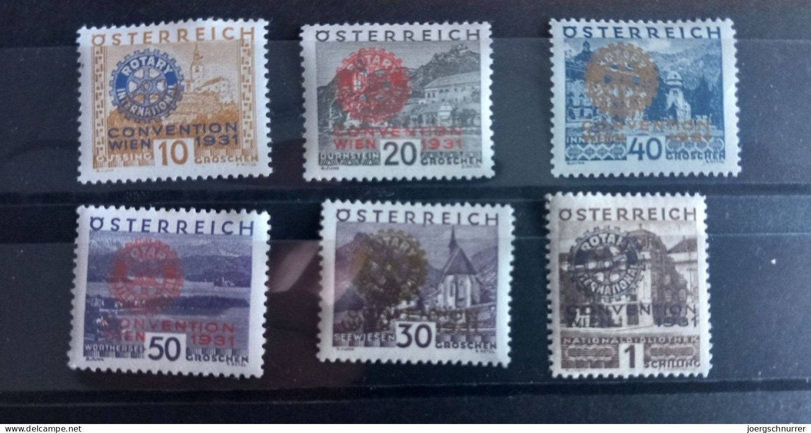 Rotarier Kongress 1931 - Gefalzt - MI 518 - MI 523 - KW: 250,00 € - Unused Stamps