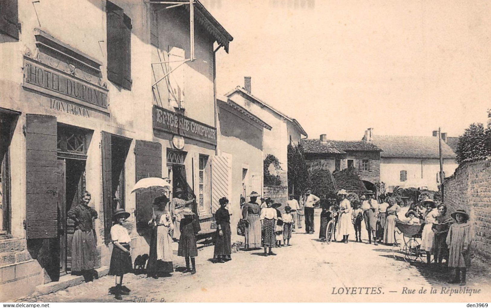LOYETTES (Ain) - Rue De La République - Hôtel Du Pont Montagnon, Epicerie - Unclassified