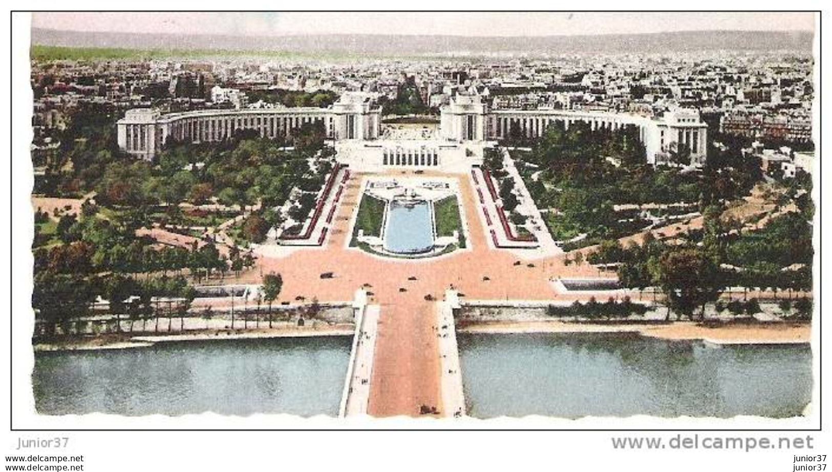 4 Cartes De Paris, Palais De Chaillot, Panorama, Soufflot Et Le Panthéon, Statue De La République - Autres Monuments, édifices