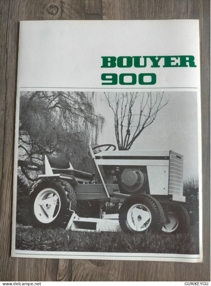 Prospectus Brochure Flyer Tracteur Tondeuse Remorque BOUYER 900  Gazon Fraise Rotative NEUF - Otros & Sin Clasificación