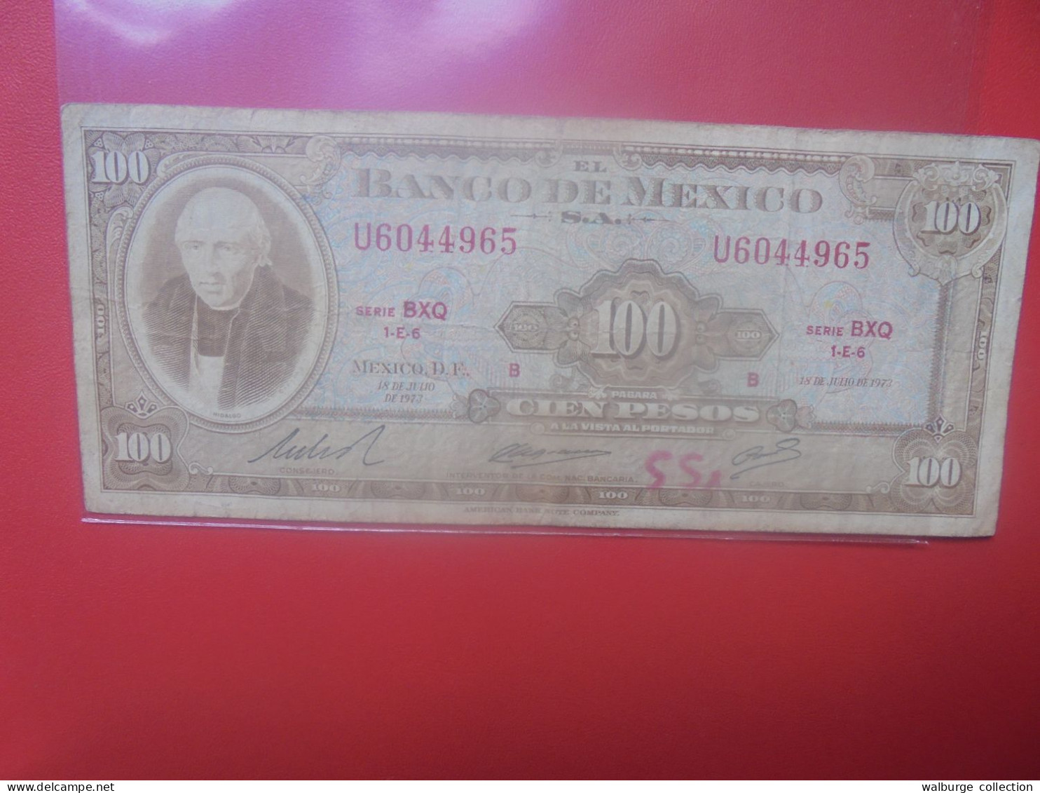 MEXIQUE 100 PESOS 1973 Circuler (B.33) - Mexique