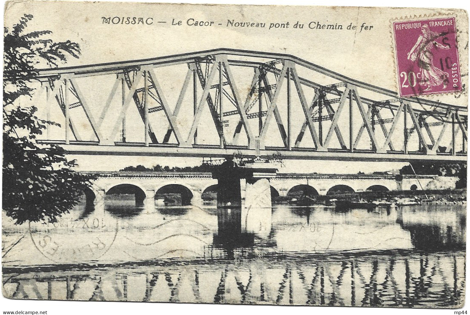1N1  ---  82  MOISSAC  Le Cacor - Nouveau Pont Du Chemin De Fer - Moissac
