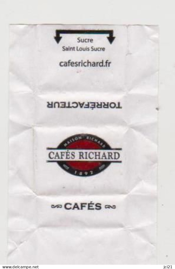 Enveloppe De Sucre  " Café RICHARD " (scann Recto-verso) [S313]_Di510 - Zucker