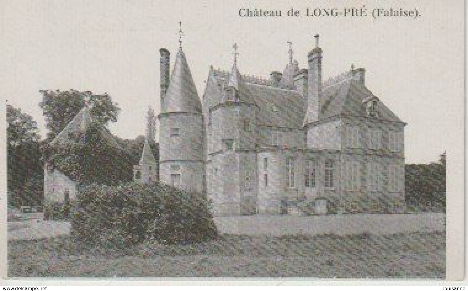 CHÂTEAU   DE  LONG - PRÉ  ( FALAISE  14 )  C  P  A  (  24  / 4  / 155 ) - Schlösser