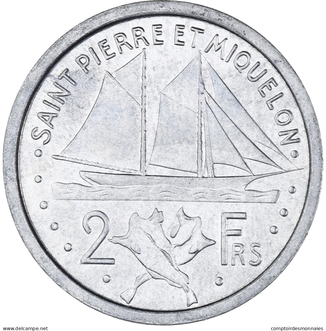 Monnaie, Saint-Pierre-et-Miquelon, 2 Francs, 1948, Paris, SUP, Aluminium, KM:2 - Sonstige & Ohne Zuordnung