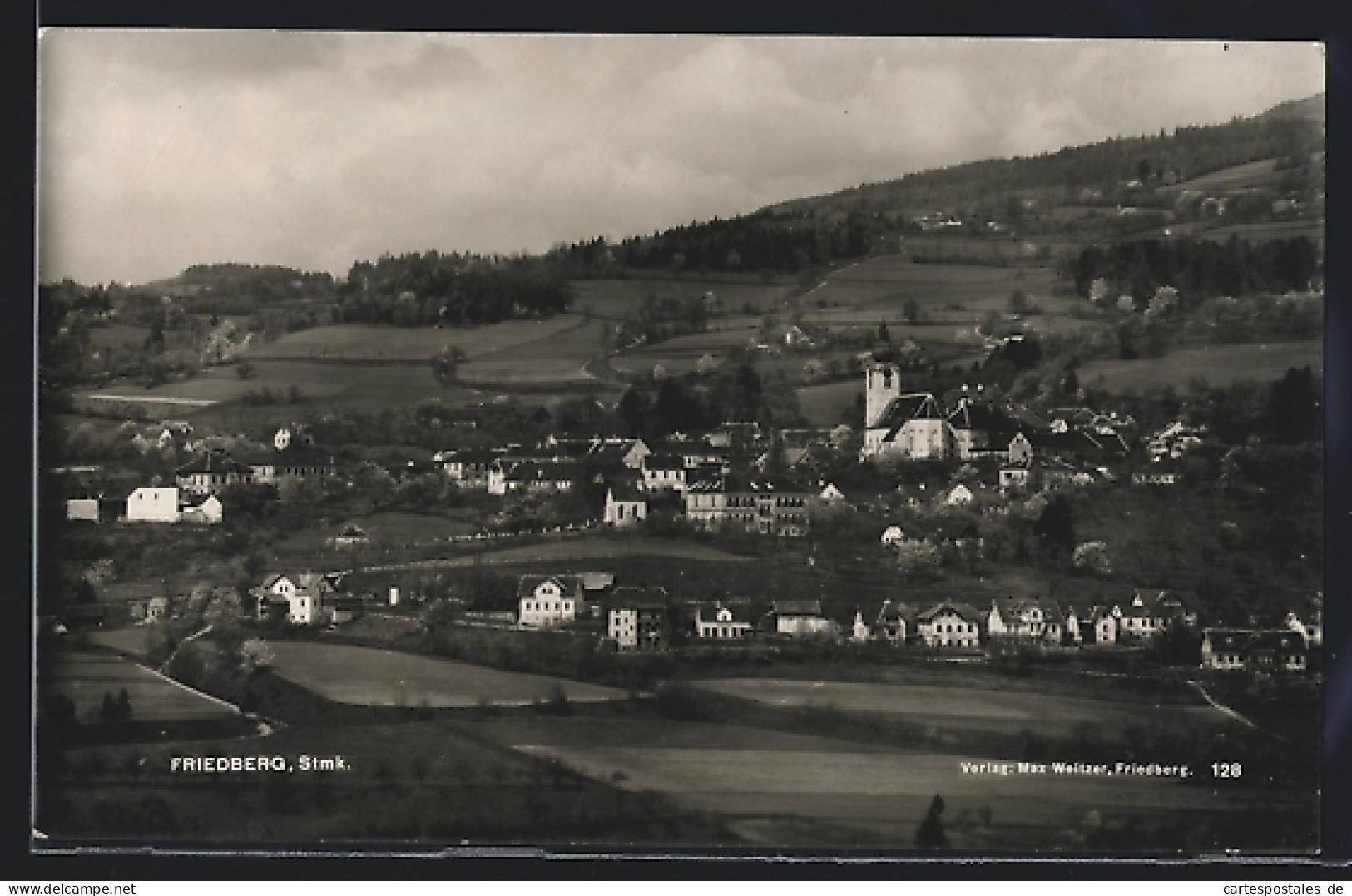 AK Friedberg /Stmk., Blick Auf Ort Und Kirche  - Other & Unclassified