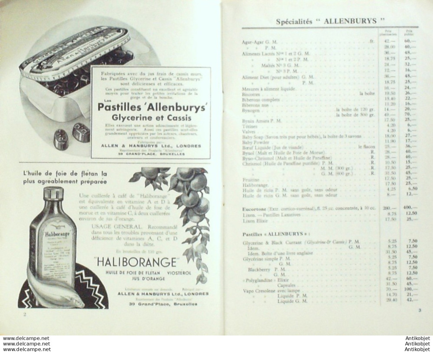 AG CAMPBELL (Prodfuits Pharmaceutiques) Belgique 1933 - 1900 – 1949