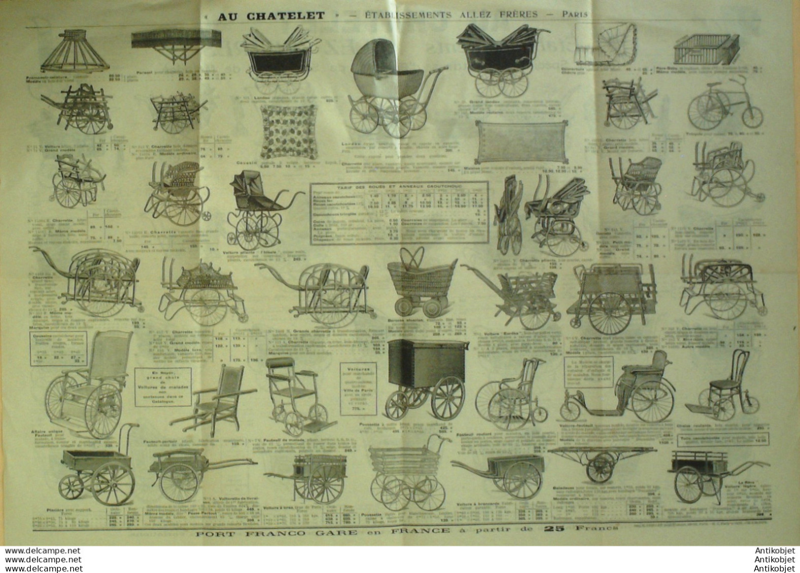 Allez Frères Etbs Au Chatelet (landaus Voitures Charrettes ) 1924 - 1900 – 1949