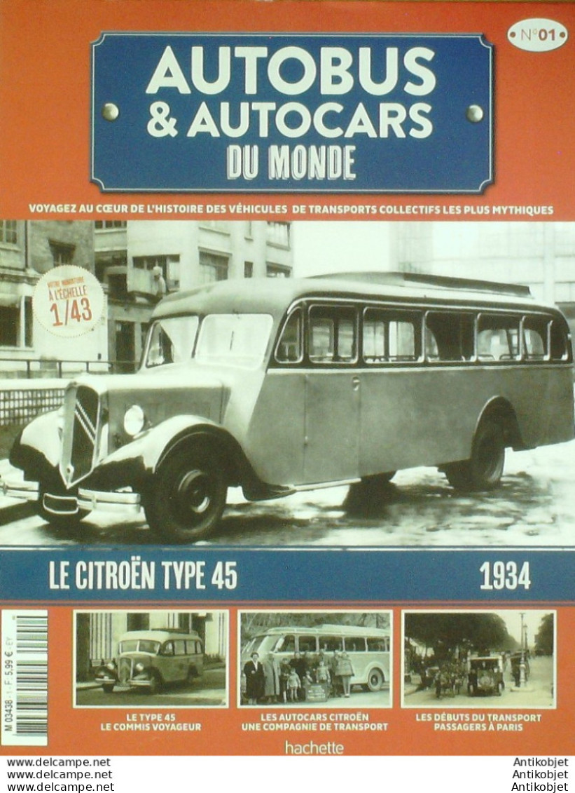 Autobus Citroen Type 45  1934 édition Hachette - History