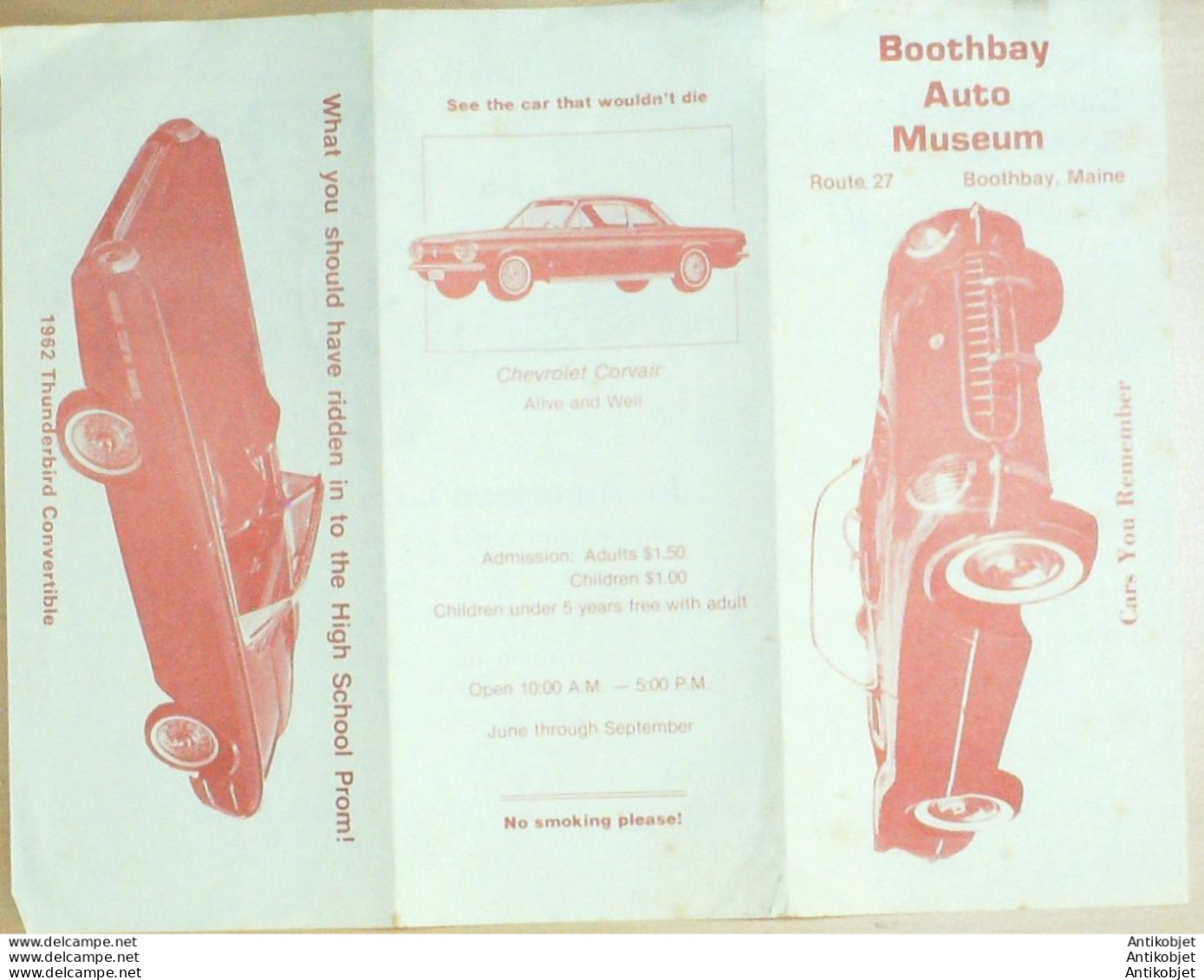 BOOTHBAY AUTO(Américan Muséum) Etats Unis 1938 - Estados Unidos