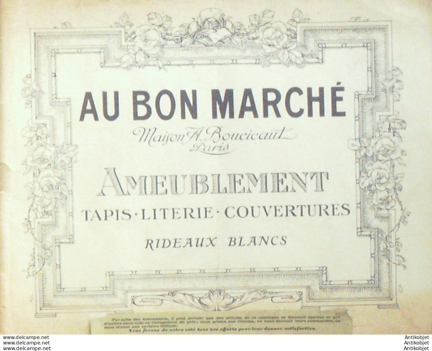 Au Bon Marché (Voilages Ameublement Bronzes Orfèvrerie) 1917 - 1900 – 1949