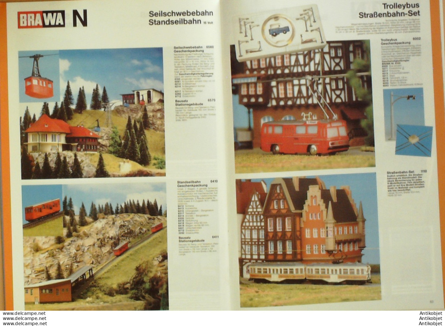 BRAWA (Gare,voiture,wagon,motrice,signaux) Allemagne 1990/91