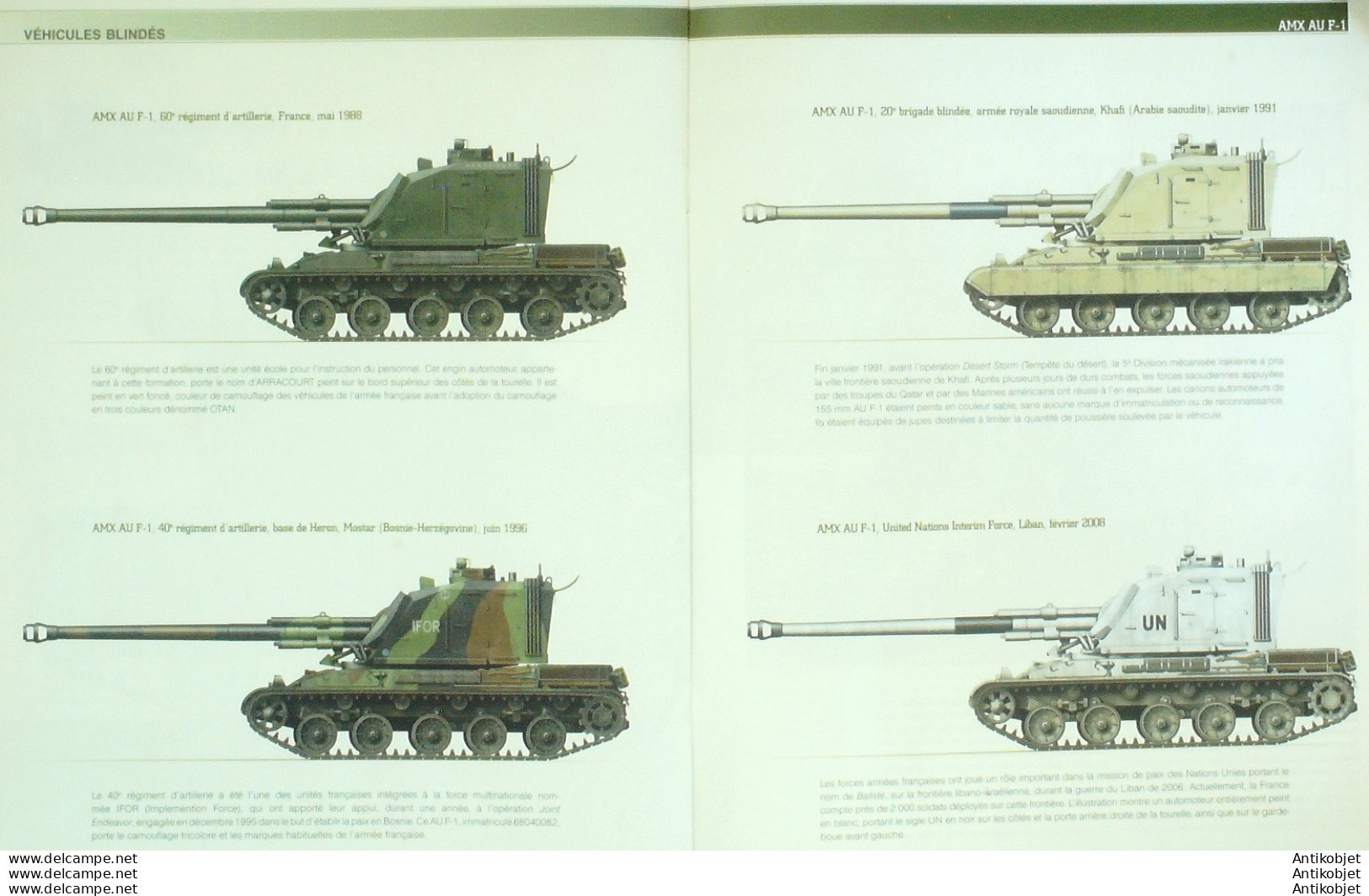 Blindés De Combat AMX AUF- F1 AMX Mark V30 édition Hachette - Historia