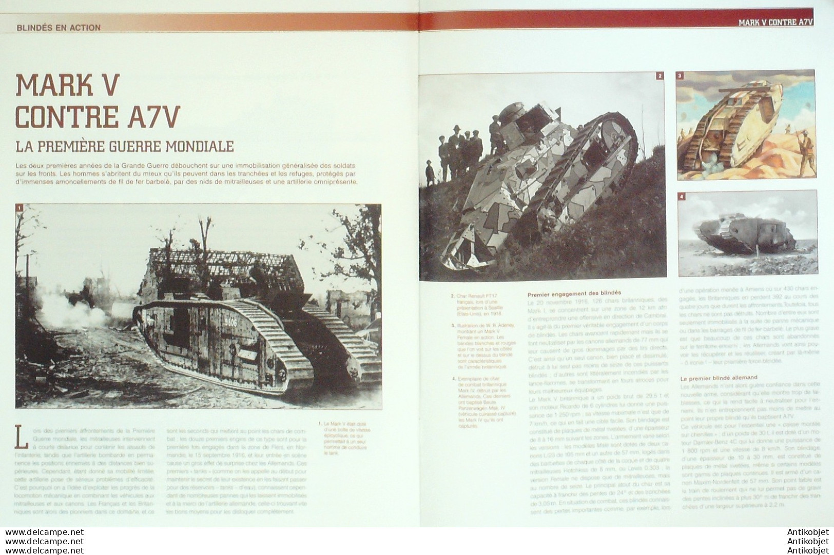 Blindés De Combat AMX AUF- F1 AMX Mark V30 édition Hachette - Histoire