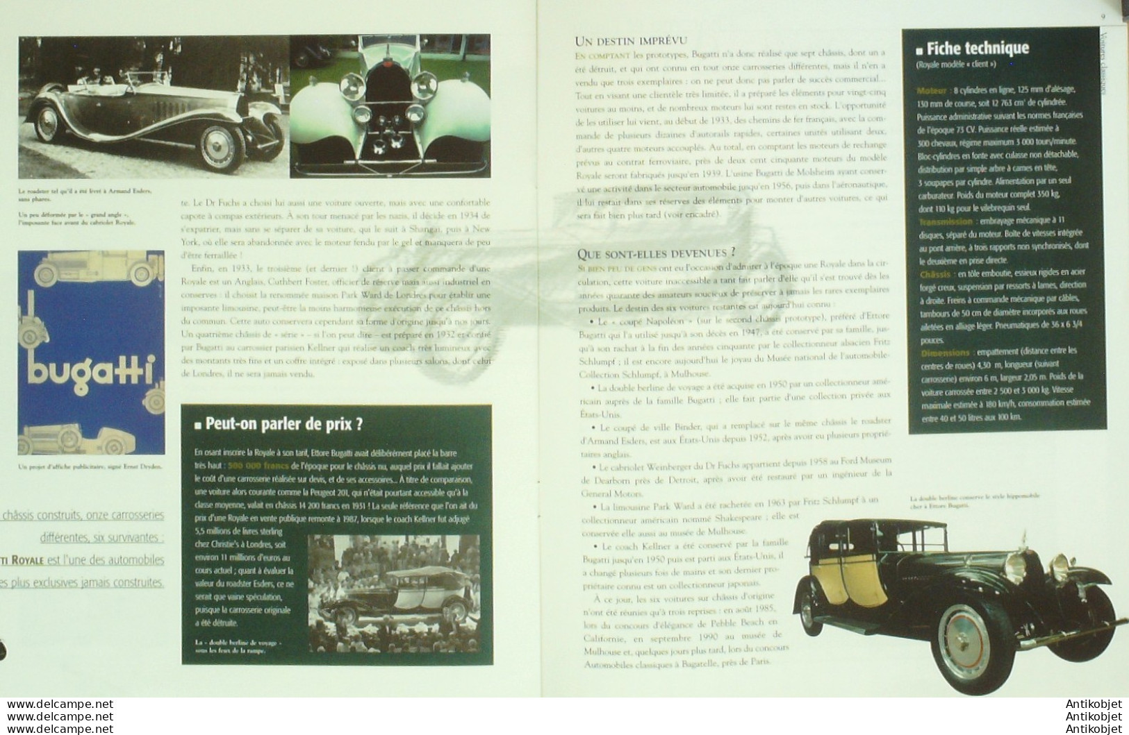 Bugatti Royale Type 41 1927 Cabriolet Esders édition Hachette - History