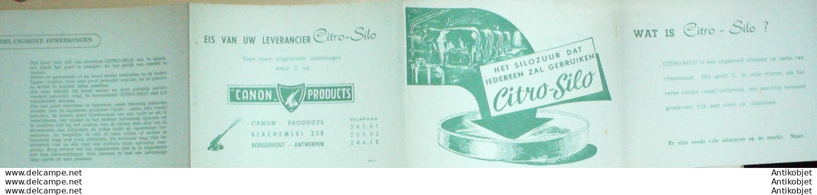 CITRO SILO (acide Organique Et Animal) Pays Bas 1930 - Pays-Bas