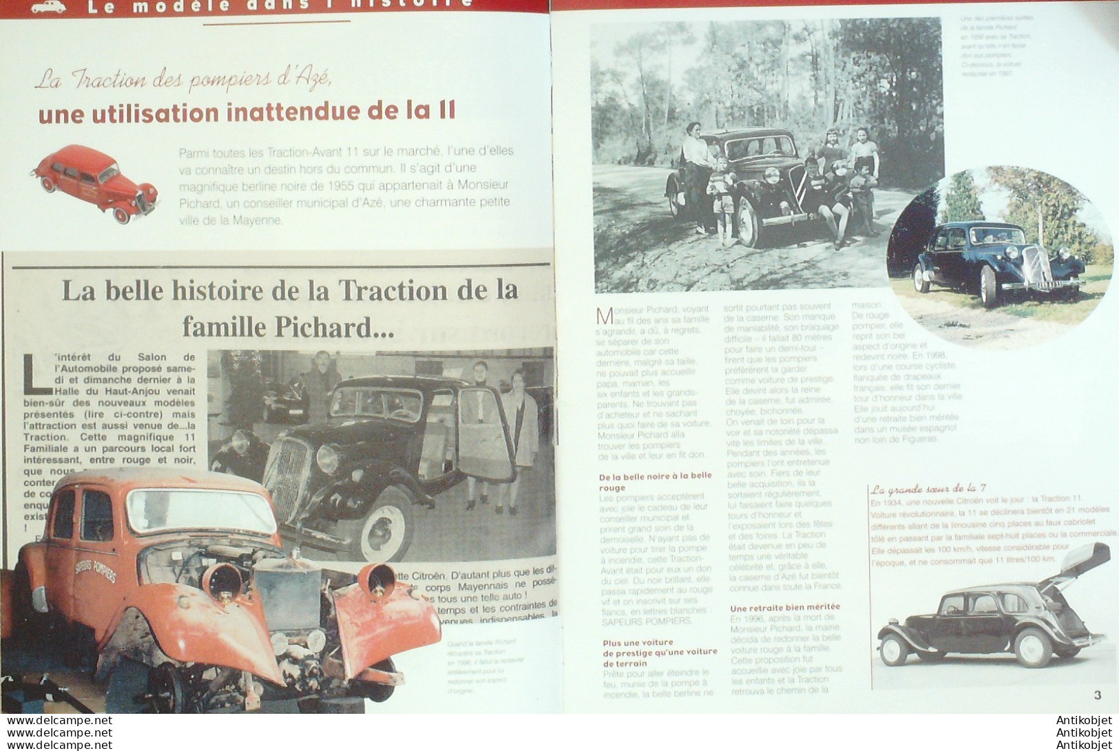 Citroen Traction Belge Et 11 Familiale édition Hachette - Geschichte