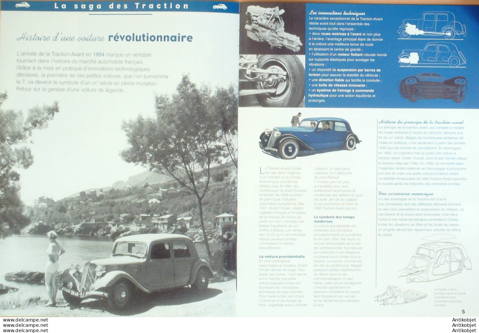 Citroen Traction Belge Et 11 Familiale édition Hachette - Geschiedenis