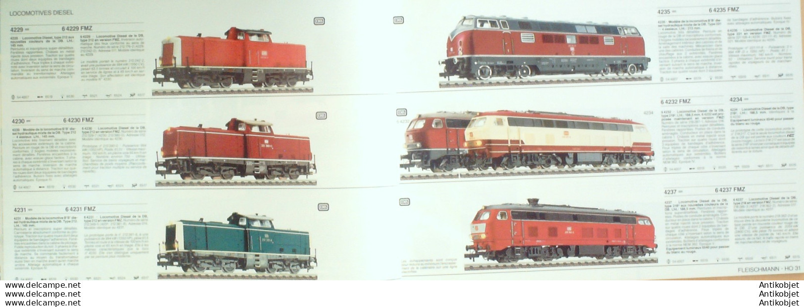 FLEISCHMANN (motrice,modélisme,wagon,gare) Allemagne 1990/91 - 1950 - ...